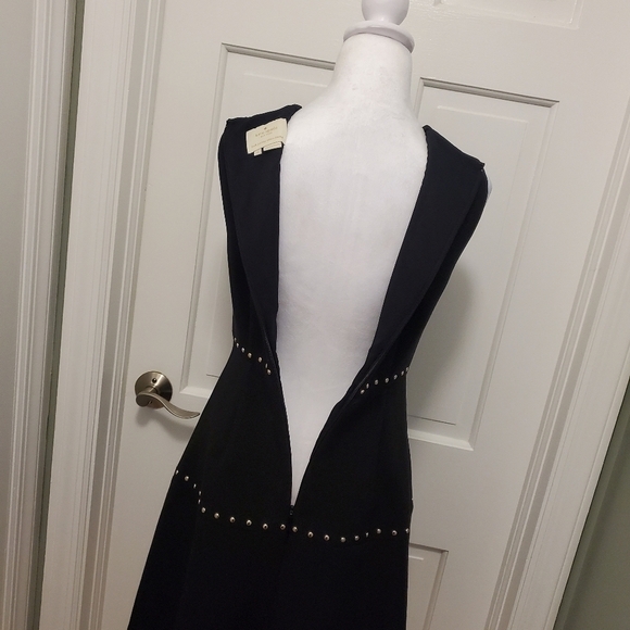 EC Kate Spade New York Studded Crepe Cocktail Party Dress Size 2, Black - Picture 7 of 11